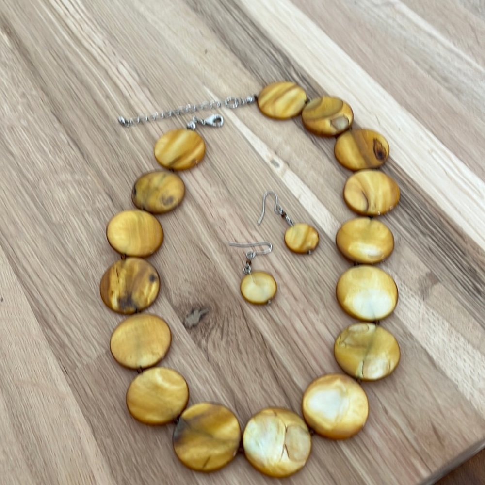 Necklace with matching earrings